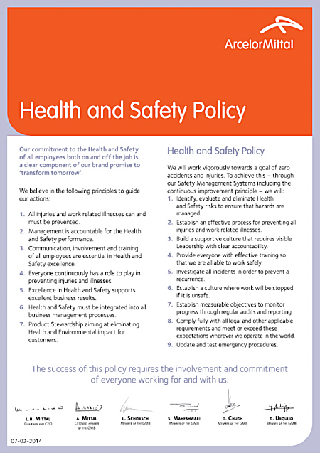 Health and Safety Policy